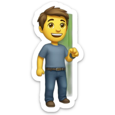 Chat qui porte une porte  sticker