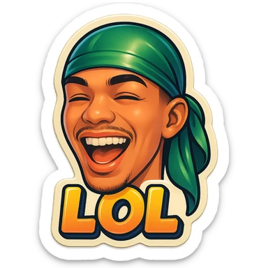 lol face
Change His durag To Green sticker