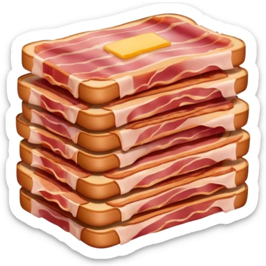 packaged bacon sticker