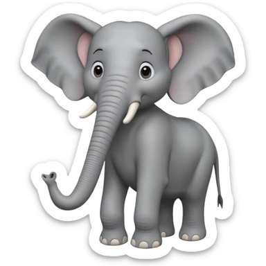 Elephant 3d Full hd Pixar Style sticker