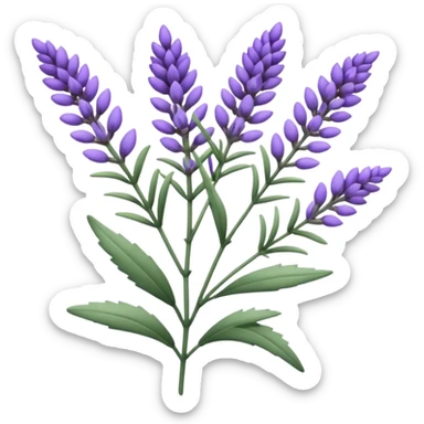 a sprig of lavender sticker
