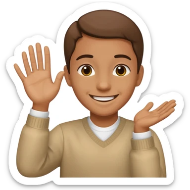 dapping up while saying "alr bet"  sticker