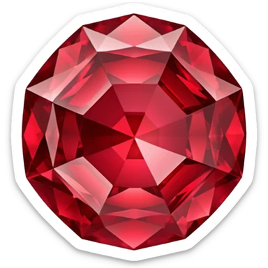ruby gemstone sticker