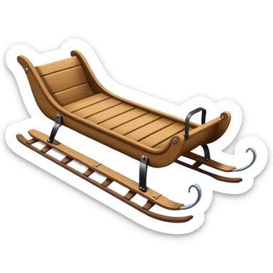winter sled sticker