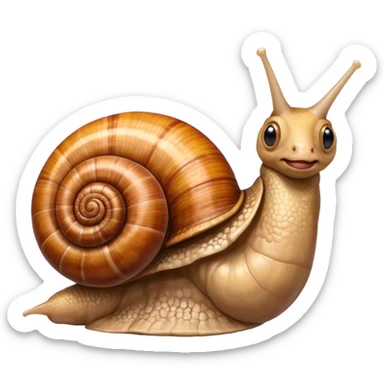 snail with "anatomical heart" as shell sticker