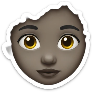 Baby with grey skin sticker