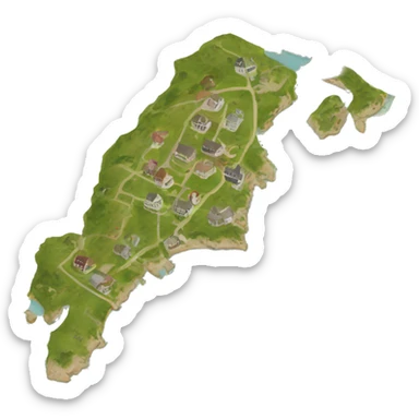 Map of Nantucket MA, USA sticker