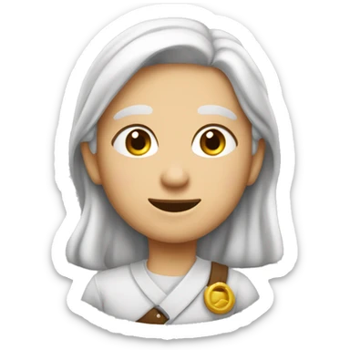 şirinler karakterlerinde gözlük takan kız bir şirine sticker