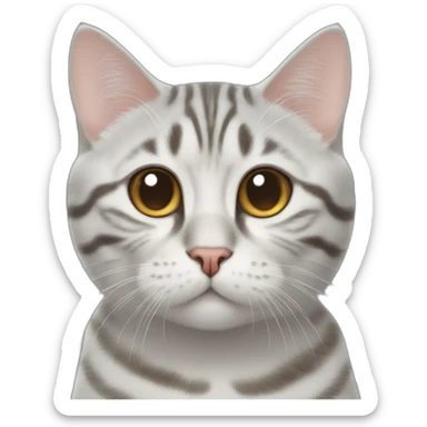 cat-American shorthair cat-weep sticker
