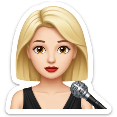 famous female singer sticker