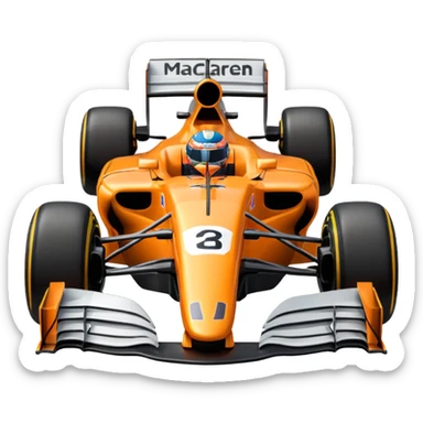 A McLaren formula one car sticker