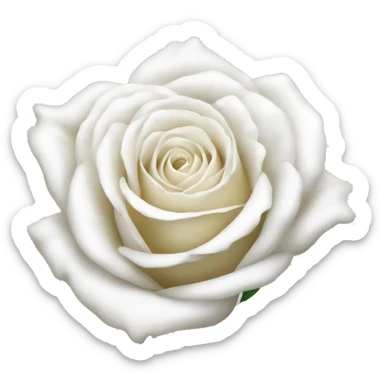 White rose sticker