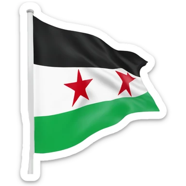 New Syria flag sticker