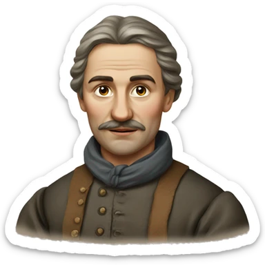 19th century peasants from Russia sticker