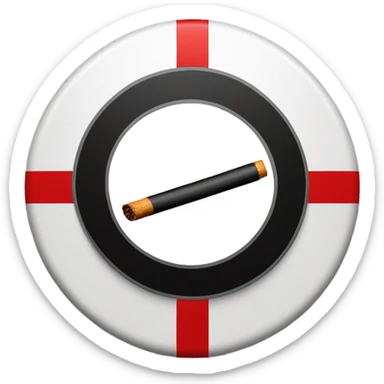 prohibited sign sticker