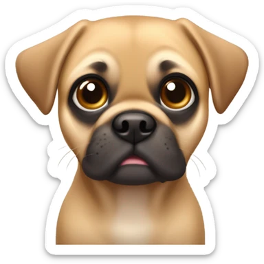 Fawn puggle sticker