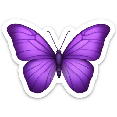 Mariposa de color morado claro  sticker