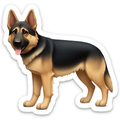 short leg german shepherd  sticker