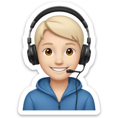 Una carita con audios sticker