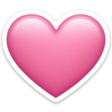 Pink heart  sticker