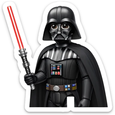 Darth vader mit seinem lichtschwert sticker