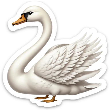 Swan sticker