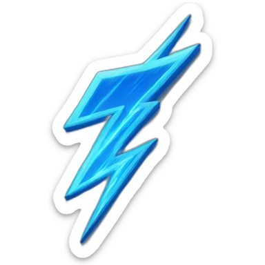 zeus lightning bolt sticker