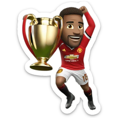 manchester united won champion league sticker