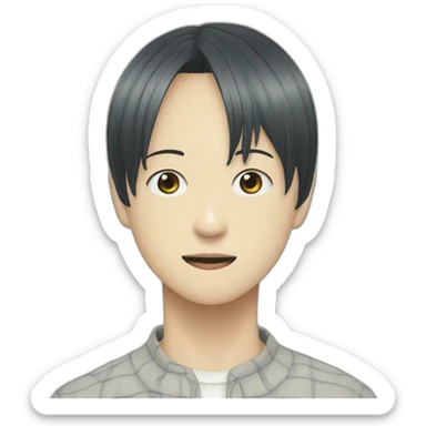 Junji ito fushi sticker