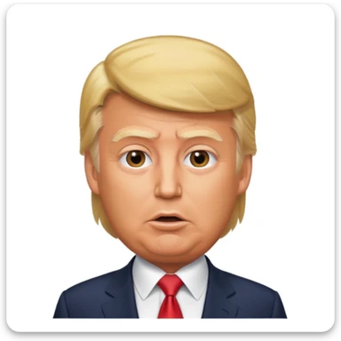 Donald Trump speaking at a rally sticker