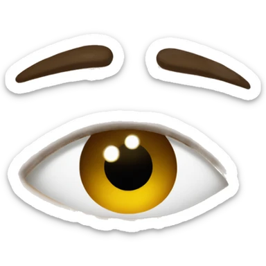 a look of annoyance and sadness sticker