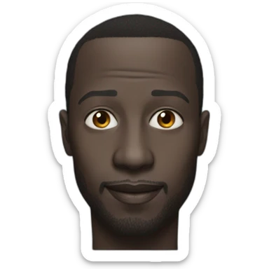 Omar sy réaliste sticker