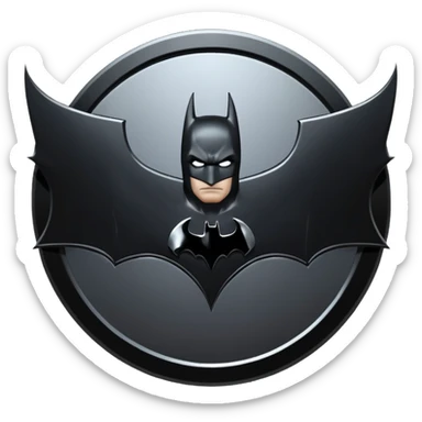 The dark knight batman logo sticker