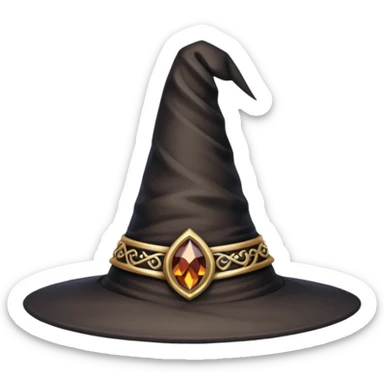 evil witch hat  sticker