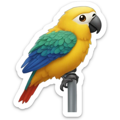 Perroquet dans un ascenseur sticker