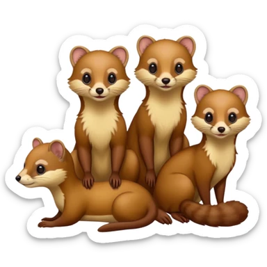 5 martens, 1 weasel sticker