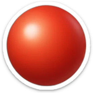 red ball sticker