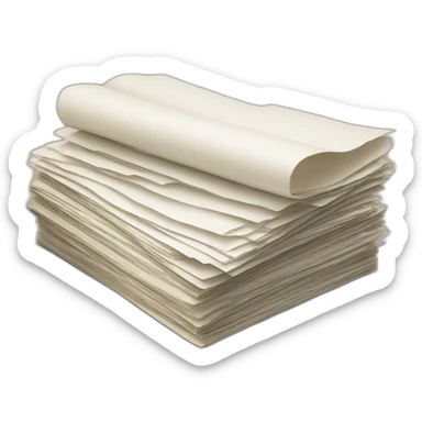 stack of student papers sticker