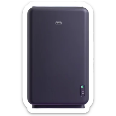 sleek air conditioning unit blowing cold air sticker