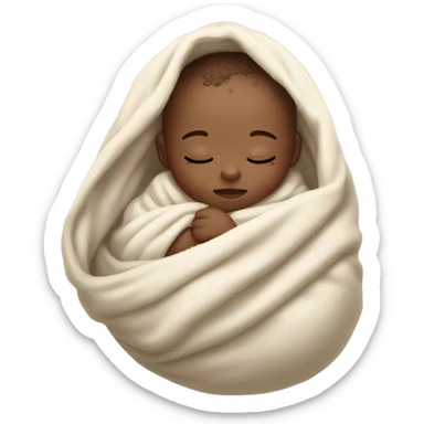 Sleeping baby sticker