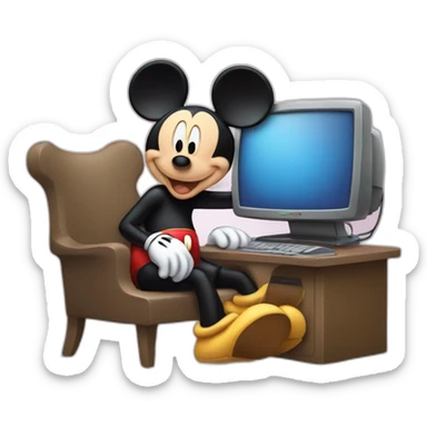 mickey-mouse-in-front-of-a-computer sticker