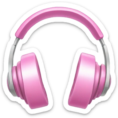 headphones with pink bows sticker