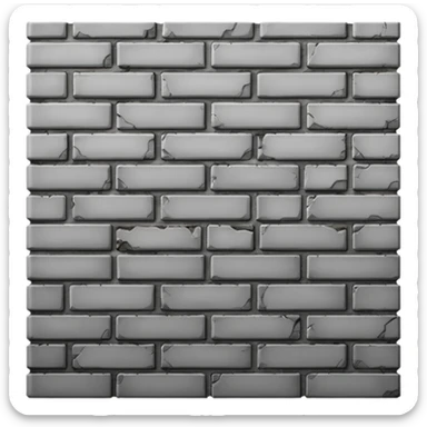 gray brick wall sticker
