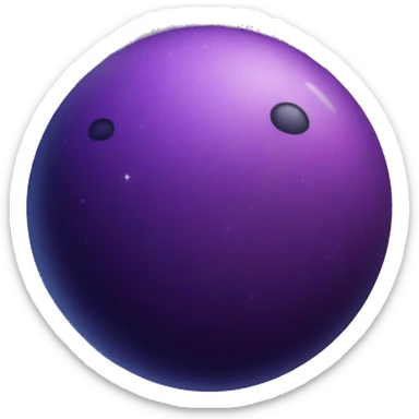 Purple planet with stars sticker