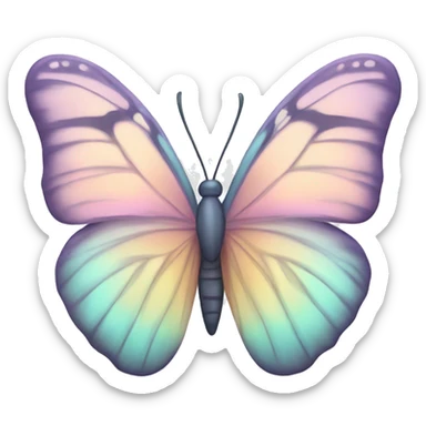 Pastel butterfly  sticker
