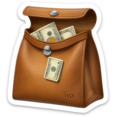 empty cash bag sticker