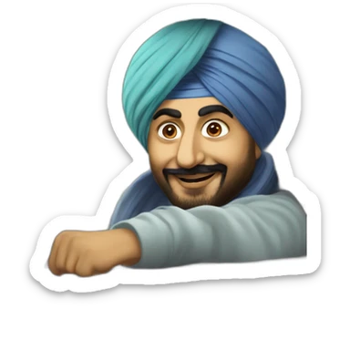 Sidhu moose wala in car sticker