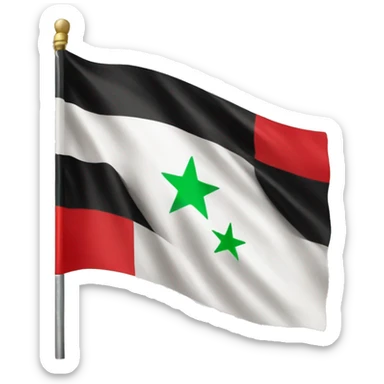 New Syria flag sticker