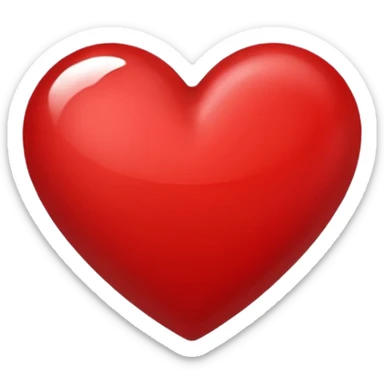 Painted heart sticker