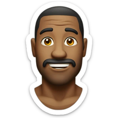 a humorous man savage sticker